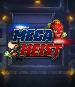 Step into the thrilling world of the Mega Heist game by Relax Gaming, showcasing mischievous characters ready to execute a bank heist. This graphic portrays the drama of the heist with its dynamic logo and a mysterious vault backdrop. Perfect for those who enjoy adventure-themed slots, delivering a captivating gaming experience. 